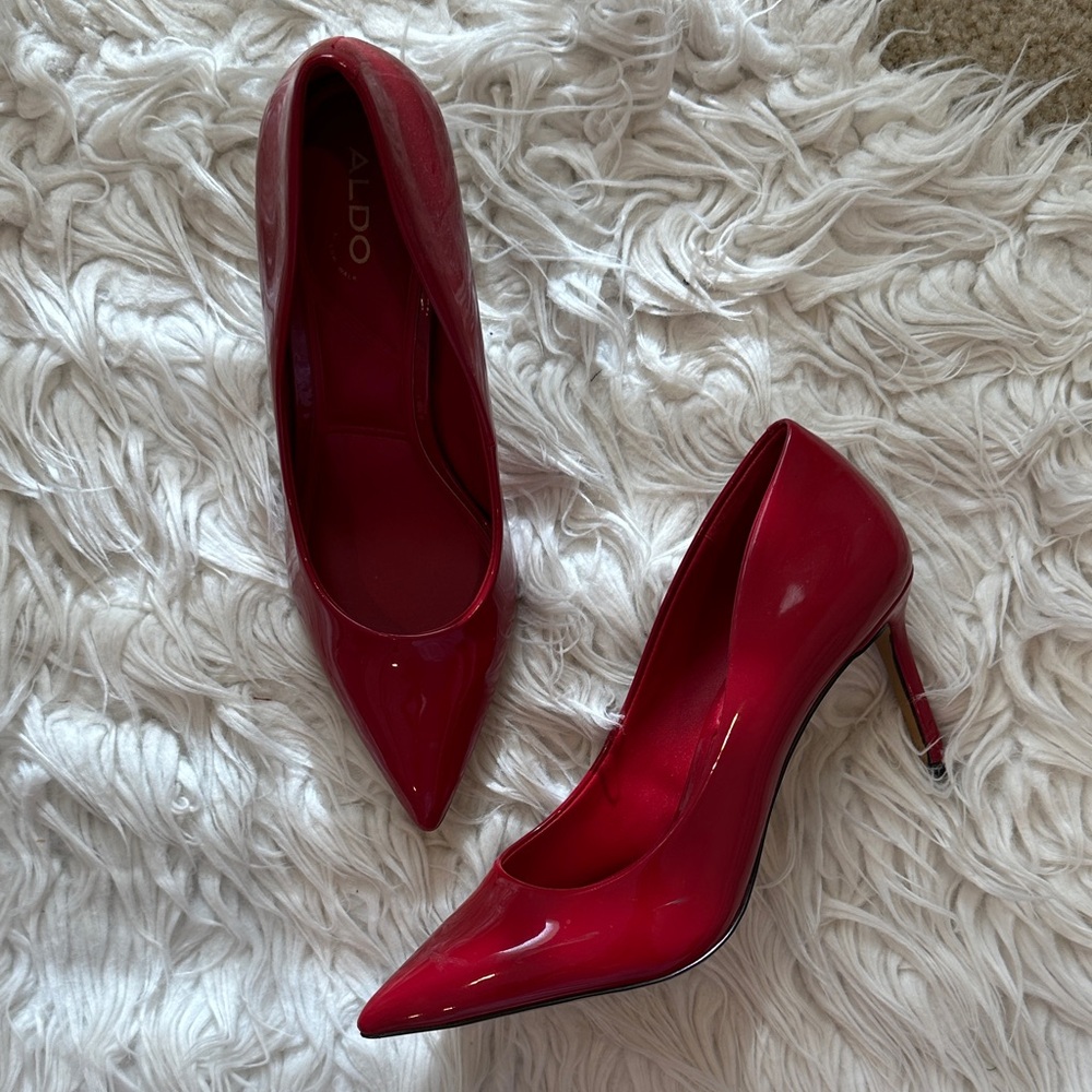 Aldo Bold Red Pointed Heels